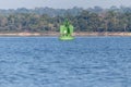 Green lateral buoy (starboard) Royalty Free Stock Photo