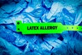 Latex Allergy Hospital Band Royalty Free Stock Photo