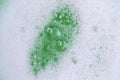 Green lather background, top view Royalty Free Stock Photo