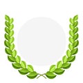 Green laurel wreath