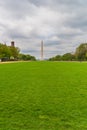 Green lawn overlooking the George Washington Monument