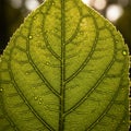 The background is softly blurred, emphasizing the leaf s detailed structure Royalty Free Stock Photo
