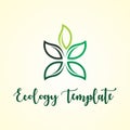 GREEN LEAF ECOLOGY AGRICULTURE LOGO TEMPLATE