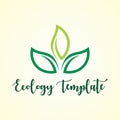 GREEN LEAF ECOLOGY AGRICULTURE LOGO TEMPLATE