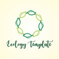 GREEN LEAF ECOLOGY AGRICULTURE LOGO TEMPLATE