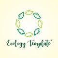 GREEN LEAF ECOLOGY AGRICULTURE LOGO TEMPLATE