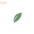 Green leaf ecology nature element vector icon