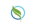 green leaf ecology nature element vector icon Royalty Free Stock Photo