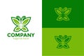 Butterfly leaf concept. Very suitable for symbol, logo, company name, brand name, personal name, icon.