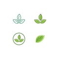 Green leaf logo Royalty Free Stock Photo