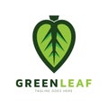 Green Leaf logo for health and Meditation Company