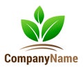 Green leaf logo