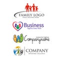 happy family logo Royalty Free Stock Photo