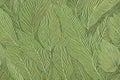 Green Leaf Pattern Background. Generative AI Royalty Free Stock Photo