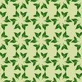 Green Leaf Seamless Pattern Design Royalty Free Stock Photo