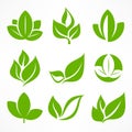 Green leaf signs