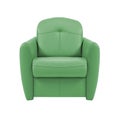 Green leather chair Royalty Free Stock Photo