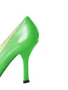 Green Leather High Heel Shoe