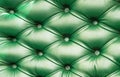 Green leather sofa background exploring beautiful texture & pattern Royalty Free Stock Photo