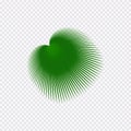 Green Leave In The Hand Isolated On Transparant Background Vector