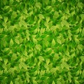 Green leaves background, vector