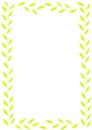 Green leaves frame. Royalty Free Stock Photo