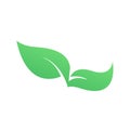 A green leaves icon, symble, logo, banner design. green leaf concept of spring season. vector and illustration Royalty Free Stock Photo