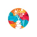 Spa and meditation vector logo design. Zen and wellness logo concept. Royalty Free Stock Photo