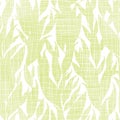 Green leaves textile texture seamless pattern