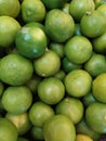 Green lemons fresh