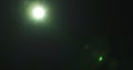 Green lens flare artifacts over black background for overlay Royalty Free Stock Photo