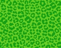 Green leopard seamless pattern, St. Patrick's Day background, Green cheetah repeating pattern, Vector illustration Royalty Free Stock Photo