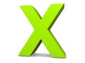 Green Letter X