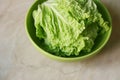 Green lettuce leaves close-up. Healthy food Royalty Free Stock Photo