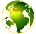 GREEN LIFE GLOBE Royalty Free Stock Photo