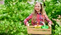 Green life. little girl kid in forest. spring village country. ecology environment. Happy childrens day. little girl Royalty Free Stock Photo