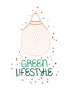 green lifestyle label Royalty Free Stock Photo