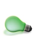 Green light bulb Royalty Free Stock Photo