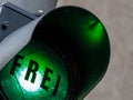 Green light at a parking garage Royalty Free Stock Photo