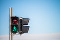 Green light signal for pedestrians