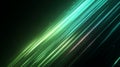 Green light streaks in motion. Artificial intelligence image Royalty Free Stock Photo