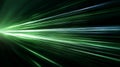 Green light streaks in motion. Artificial intelligence image Royalty Free Stock Photo