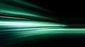 Green light streaks in motion. Artificial intelligence image Royalty Free Stock Photo