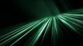 Green light streaks in motion. Artificial intelligence image Royalty Free Stock Photo