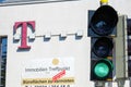 Green light for the Telekom Royalty Free Stock Photo