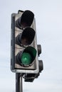 Green light traffic signal sign Royalty Free Stock Photo