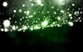 Green light wave mesh with particle dust Royalty Free Stock Photo