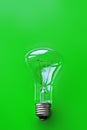 Green Lightbulb Background Royalty Free Stock Photo