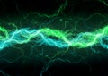 Green lightning, abstract plasma Royalty Free Stock Photo