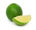 Green lime exotic fruit Royalty Free Stock Photo